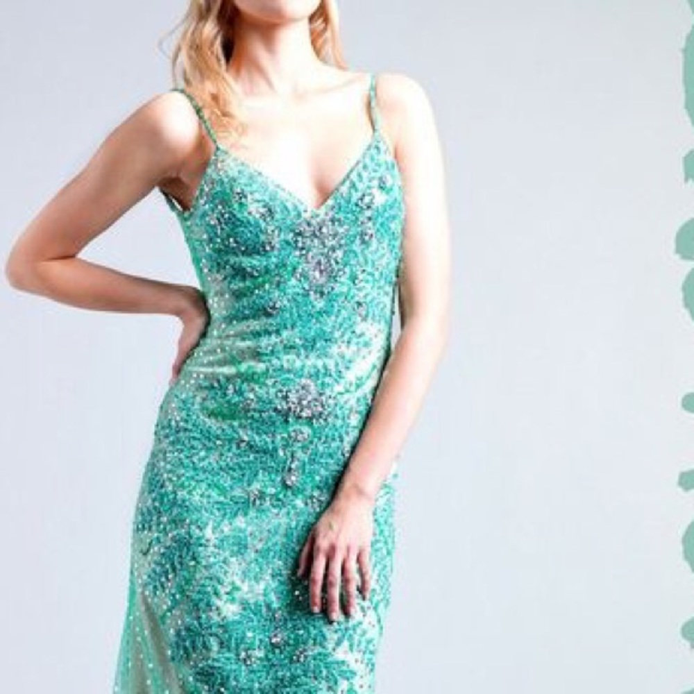 Sparkle Sequin Green Dress